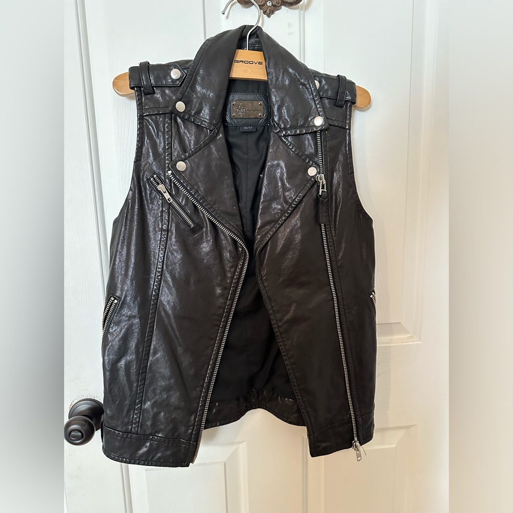 Mackage Leather rocker vest